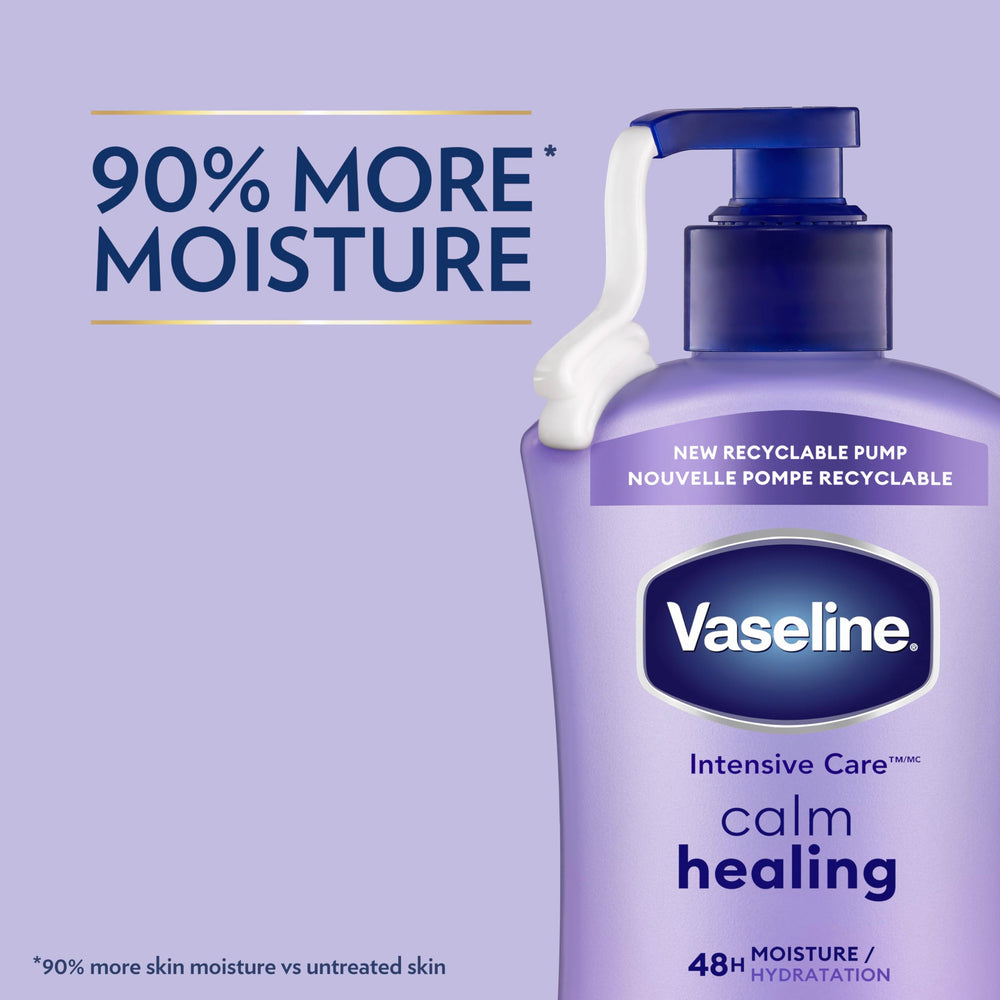Uso diario con Vaseline Cuidado Intensivo para piel más hidratada.