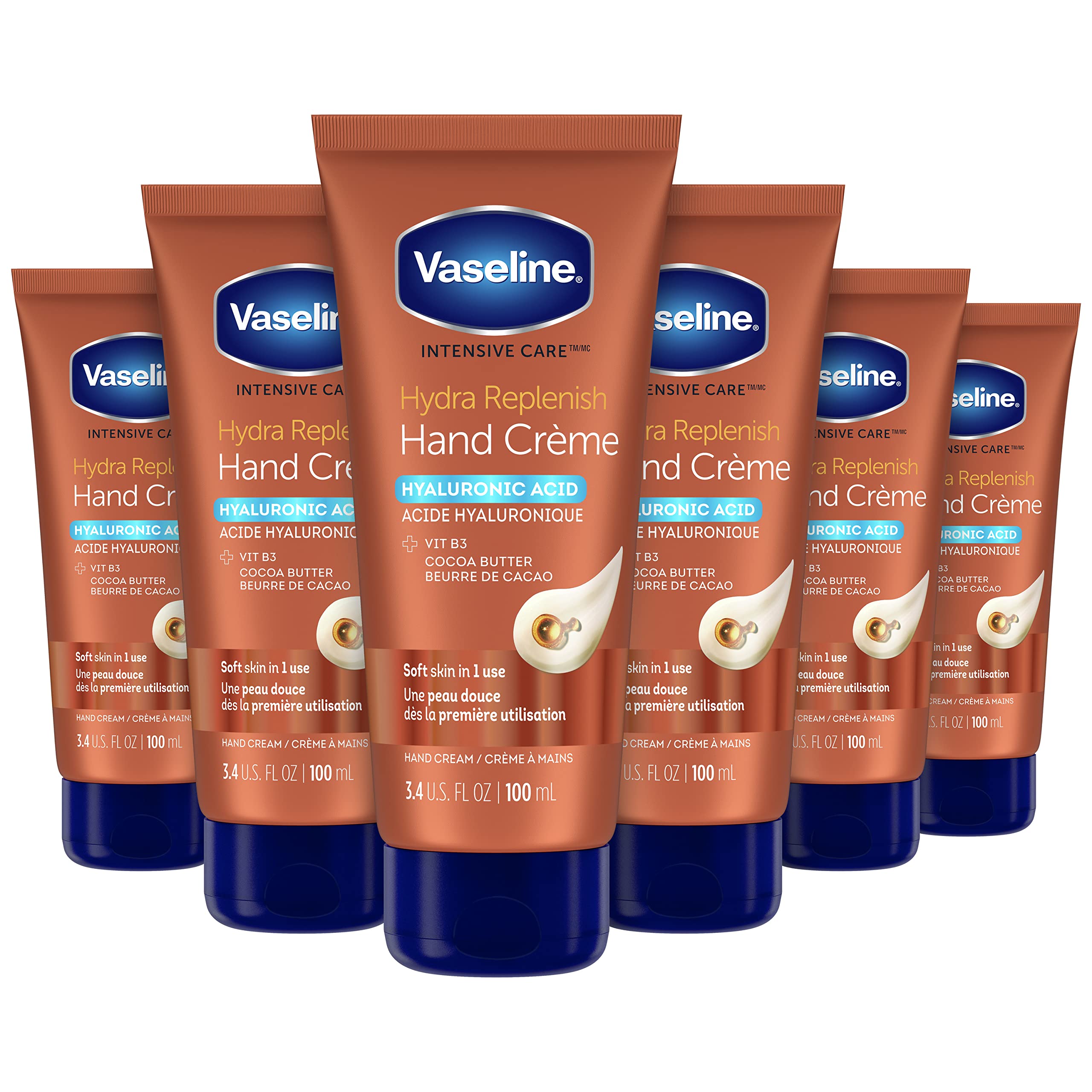Vaseline Hydra Replenish crema de manos, hidratación rápida para piel suave