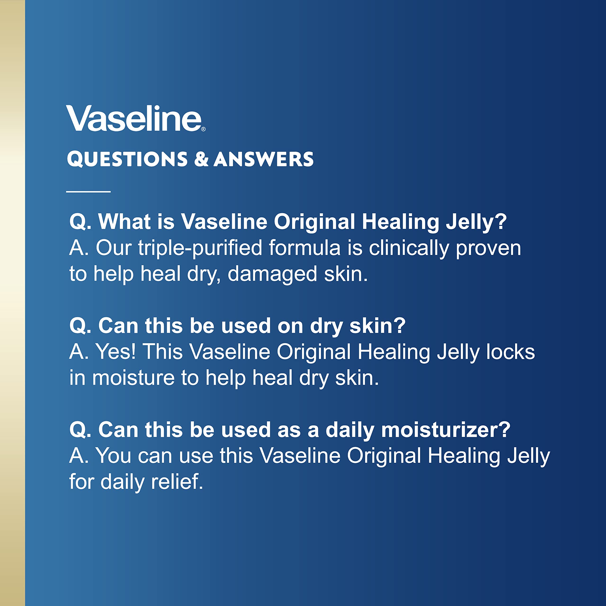 Barrera protectora de Vaseline Original para piel seca.