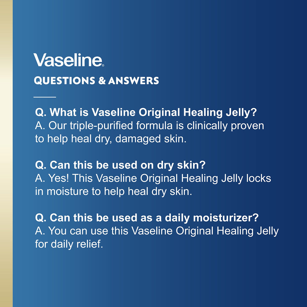Barrera protectora de Vaseline Original para piel seca.