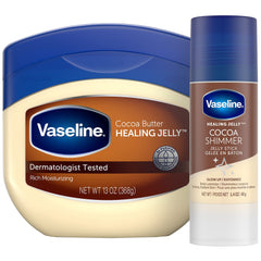 Vaseline jalea reparadora con manteca de cacao, botella de 13 oz, hidratación intensa para piel seca.