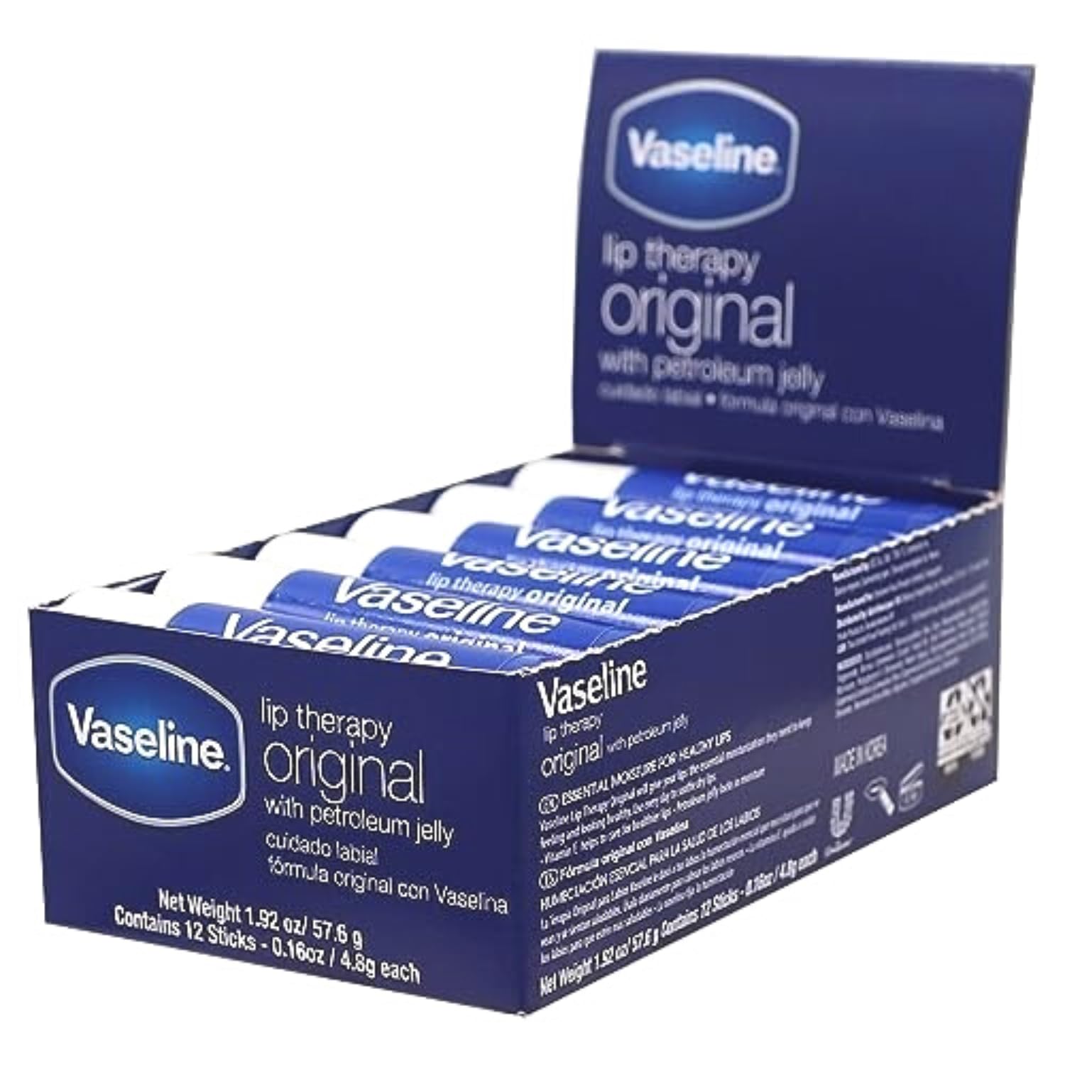 Envase compacto de Vaseline Lip Original ideal para bolsa o bolso.