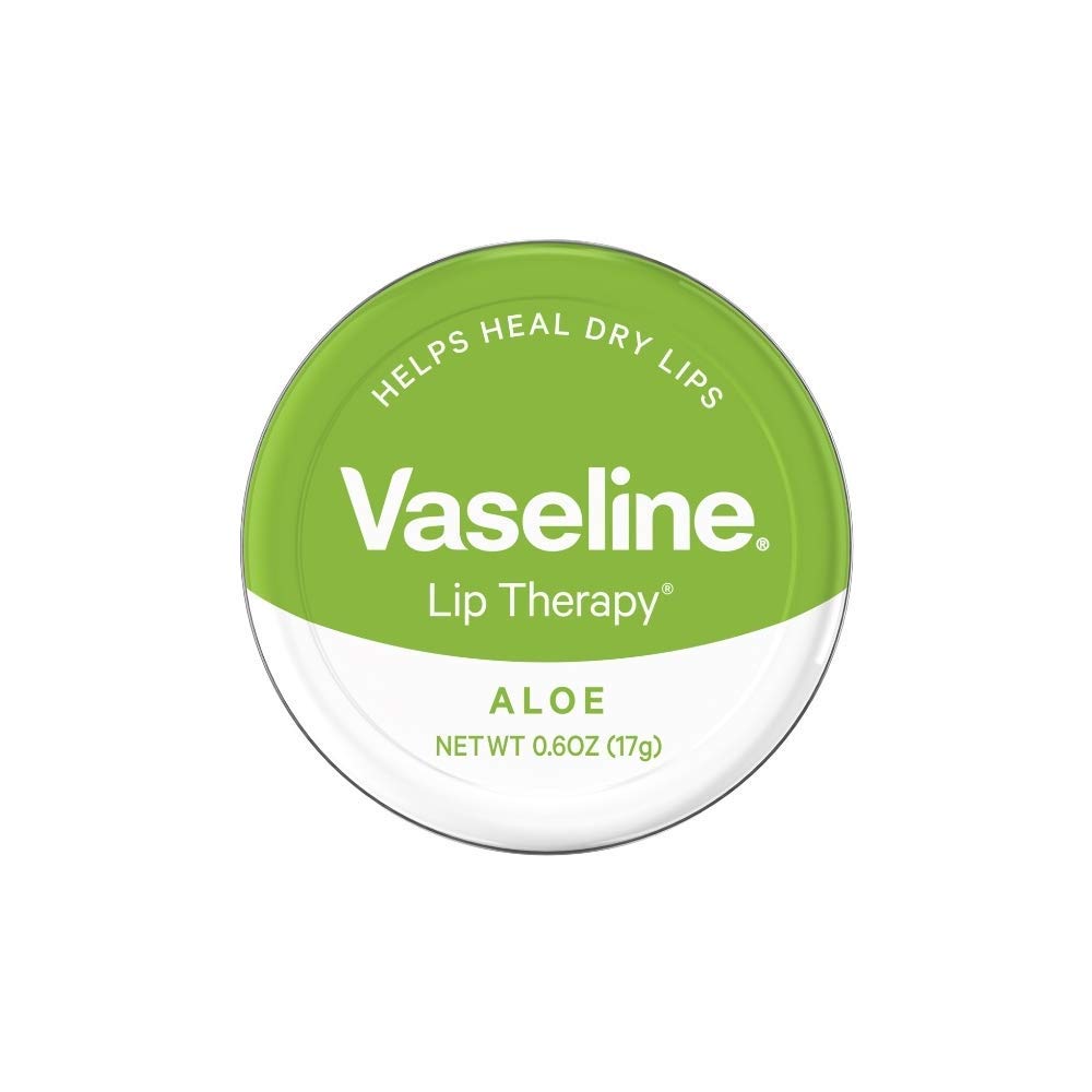 Vaseline Lip Therapy Aloe en lata metalica, hidrata labios