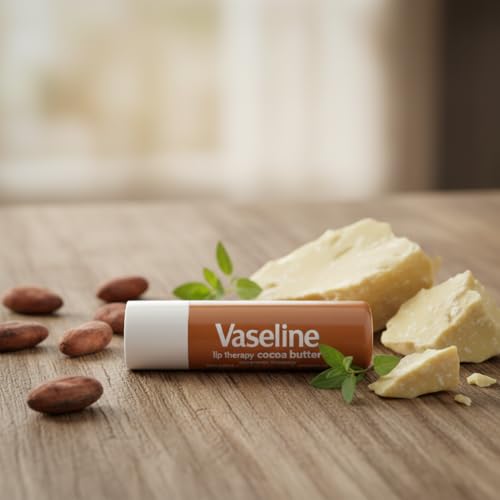 Vaseline Lip Therapy Aloe Vera en barra, efecto calmante para labios delicados.