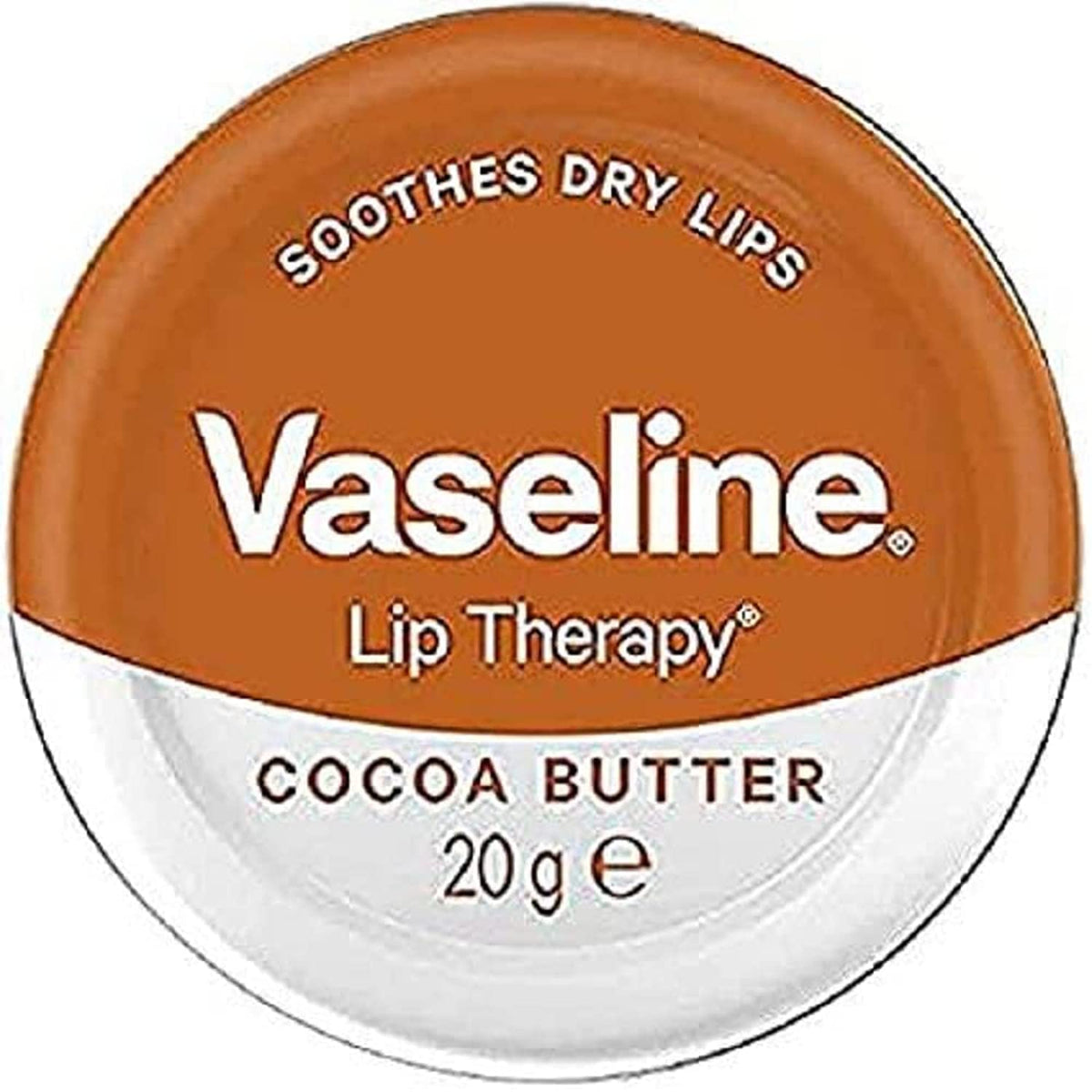 Vaseline Lip Therapy envase de 20 g, hidrata labios secos con brillo natural.