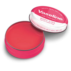 Vaseline Lip Therapy compact packaging highlights jelly texture