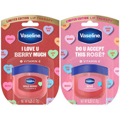 Vaseline Lip Therapy mini Rose tinted balm for subtle color and moisture.