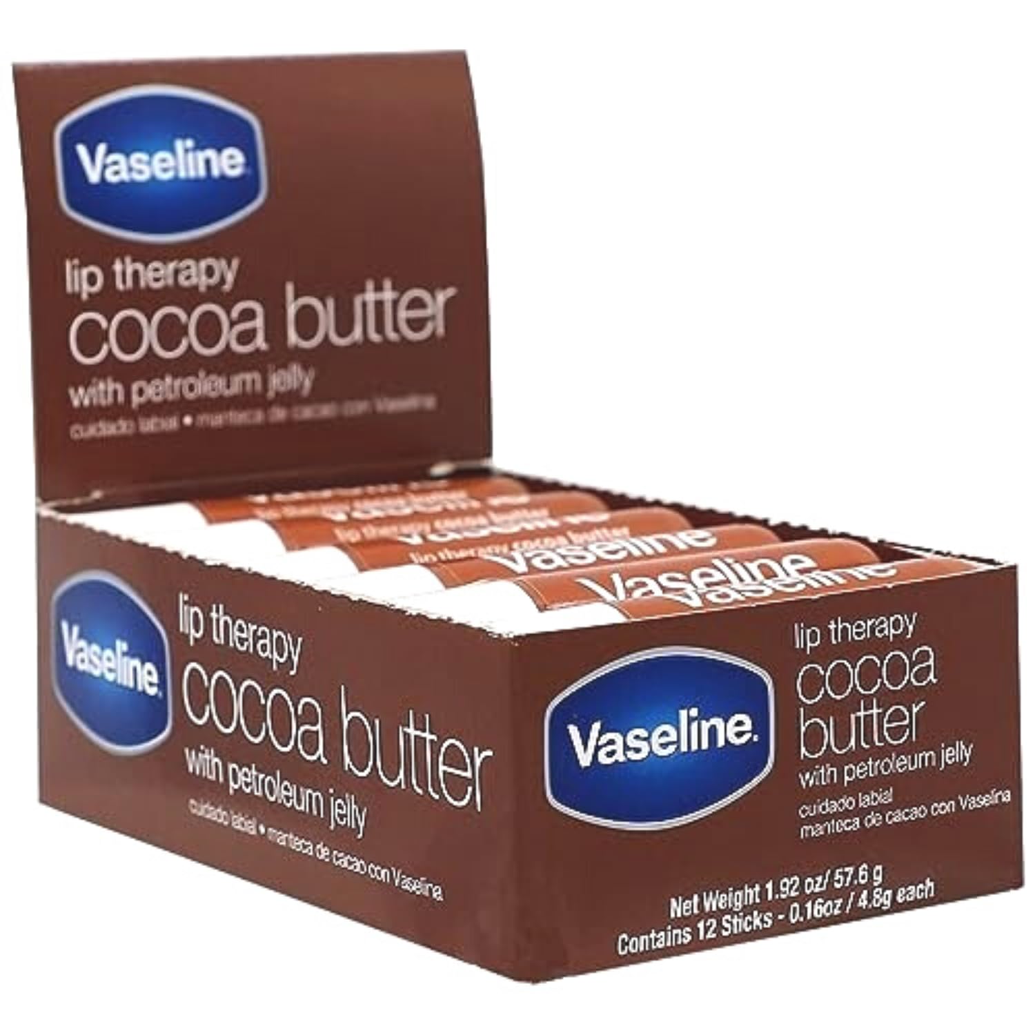 Vaseline Lip Therapy Rosy en barra, color ligero y labios suaves al instante.