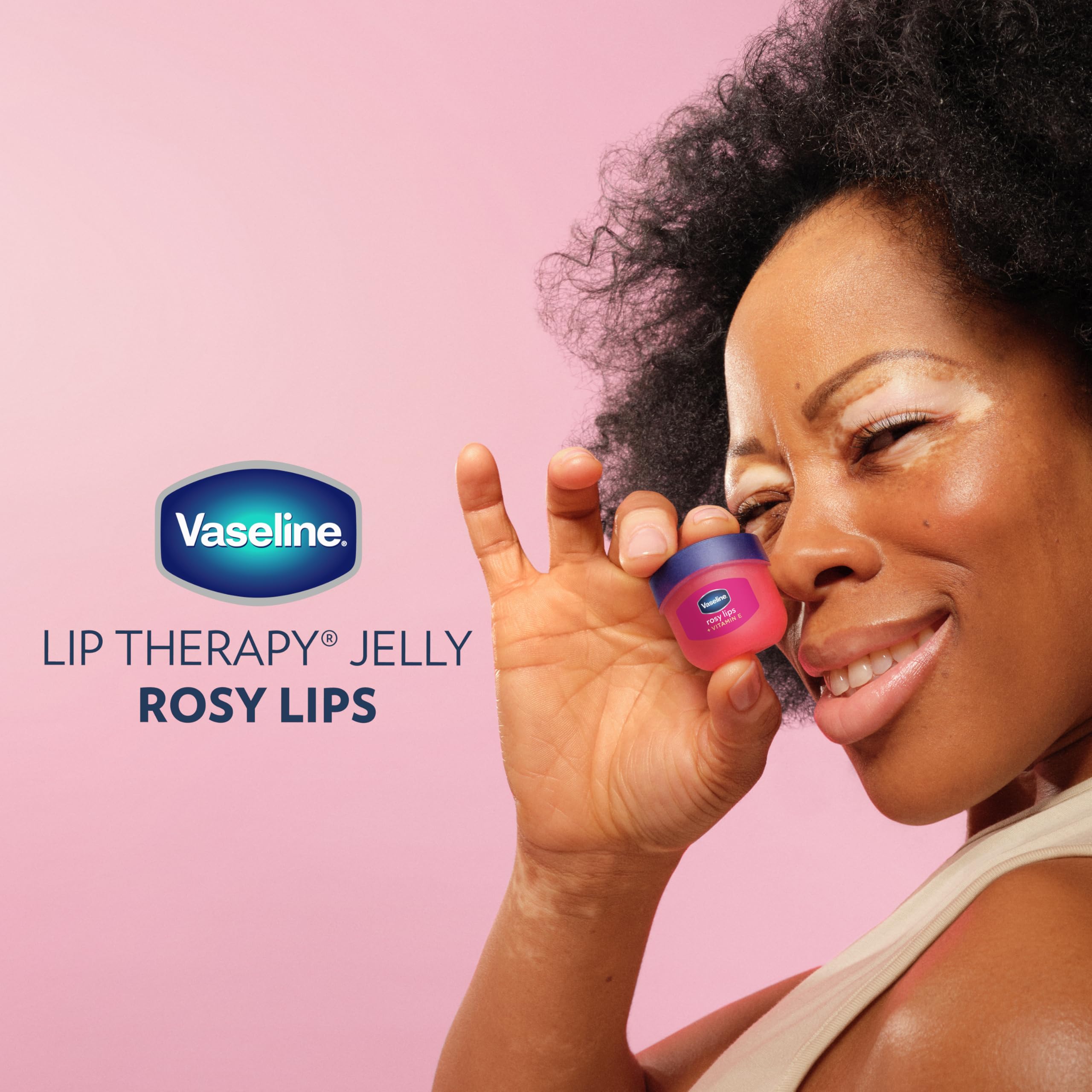 Rosy Lips Mini balm delivers a natural glossy rosy tint.
