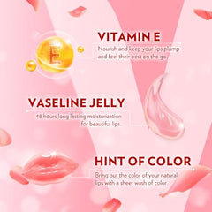 Vaseline Lip Therapy Rosy tube in hand for portable care.
