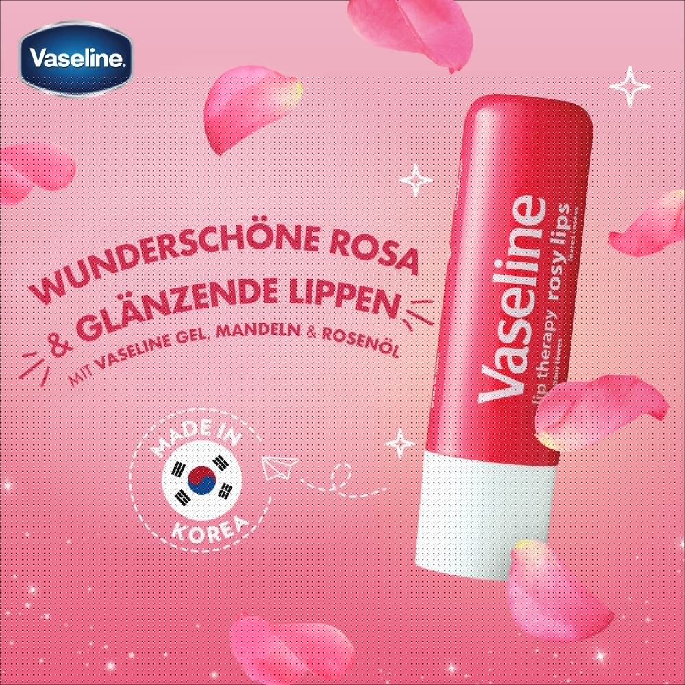 Uso diario de Vaseline Lip Therapy Stick para protección de labios durante el día.