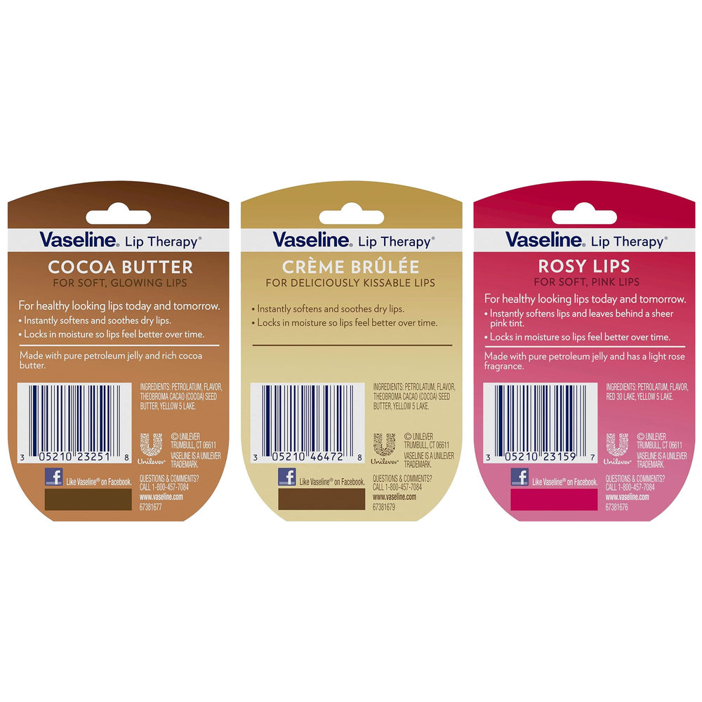 Vaseline Lip Therapy Rosy Lips with pink tint — subtle color and hydration.