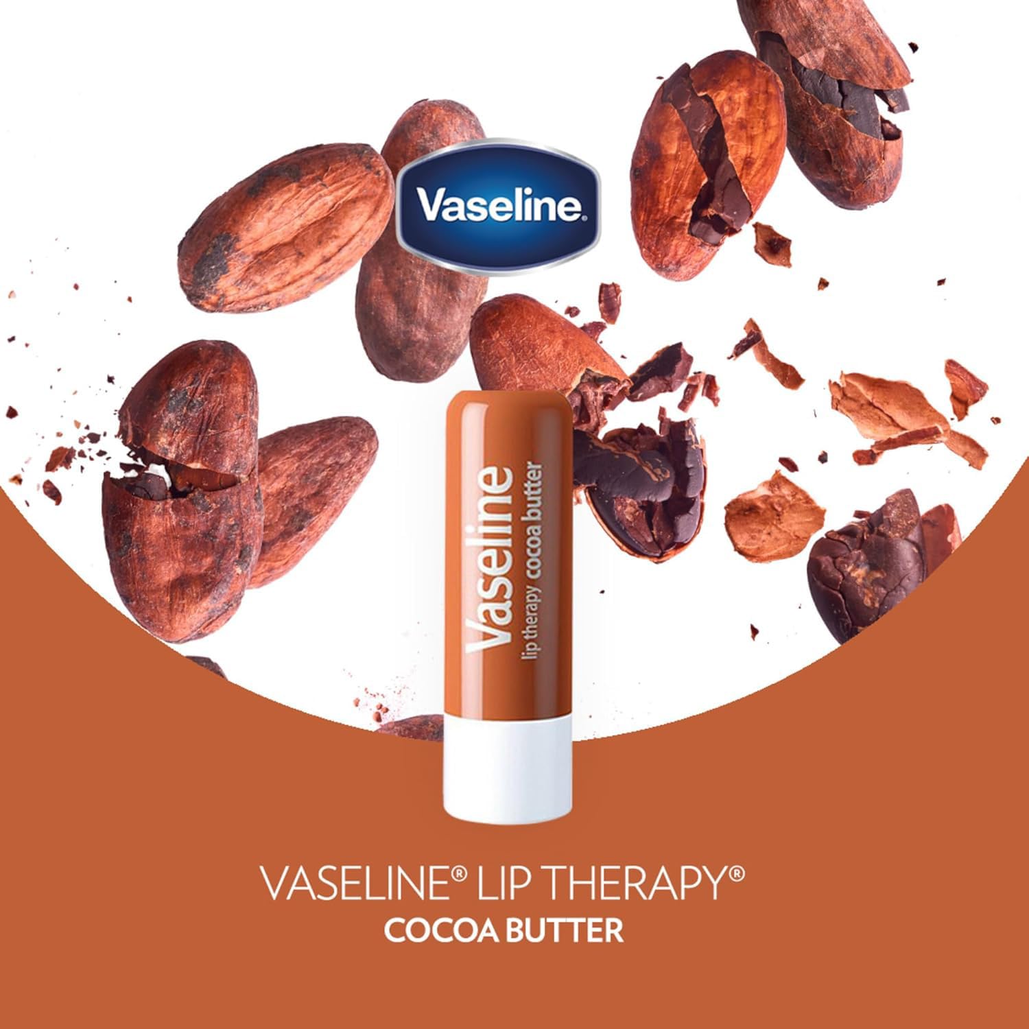 Vaseline Lip Therapy vitamina E nutre y sella la humedad.