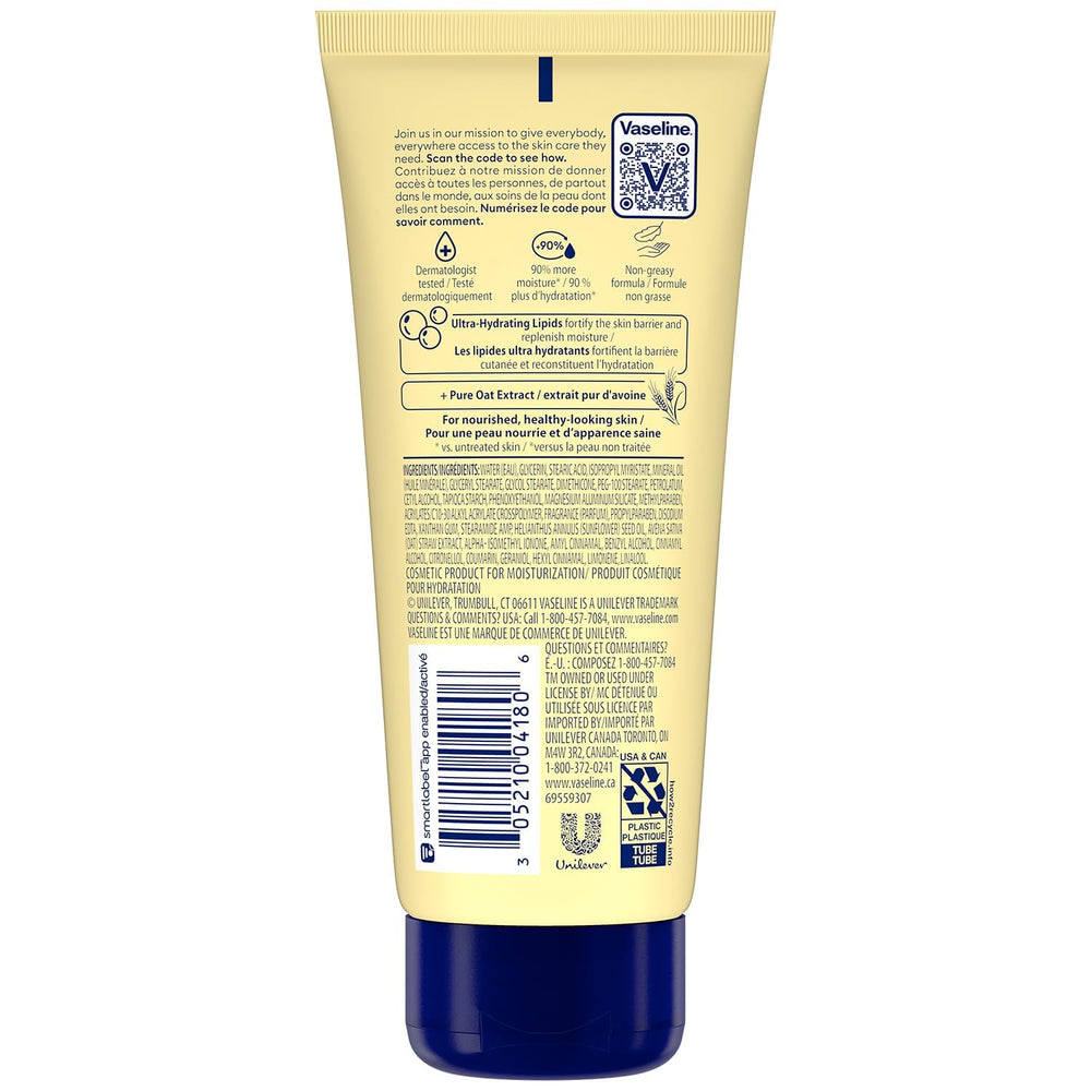 Loción nutritiva Vaseline en envase para manos y cuerpo