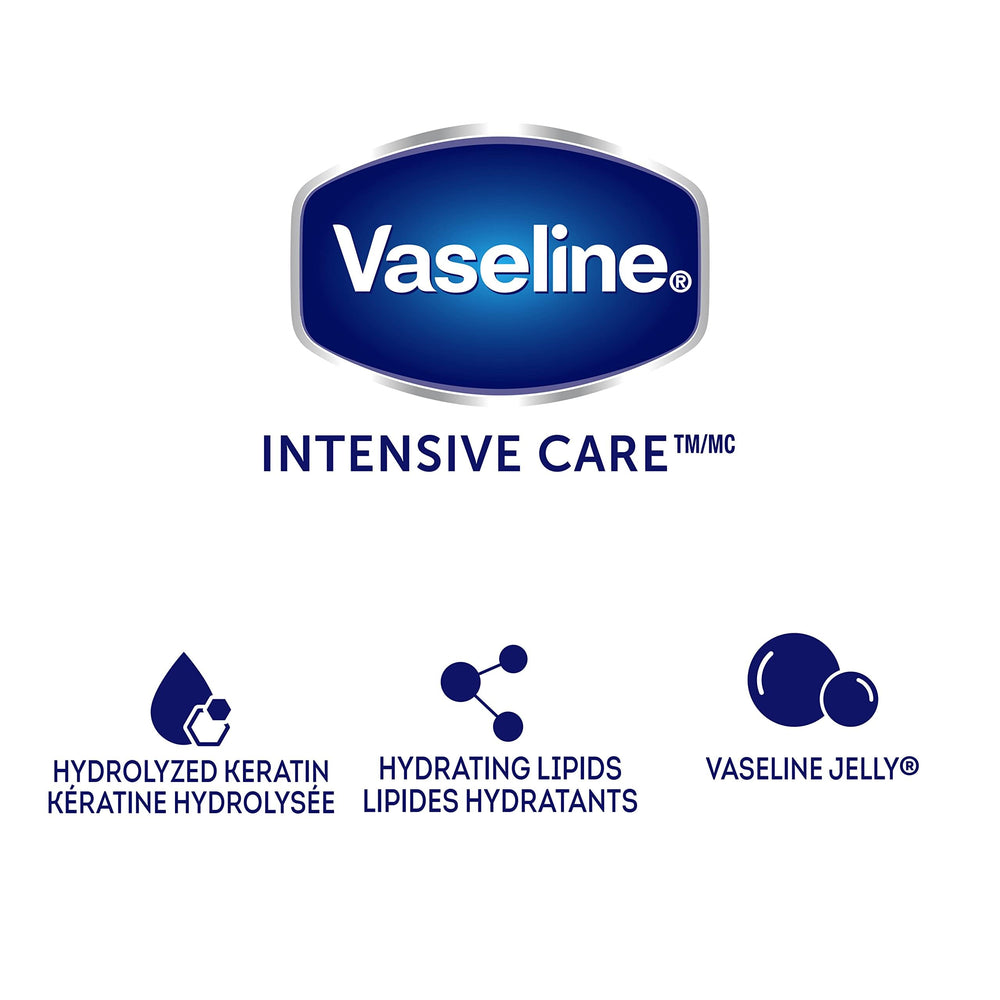 Manos hidratadas con Vaseline, resultado suave y cómodo
