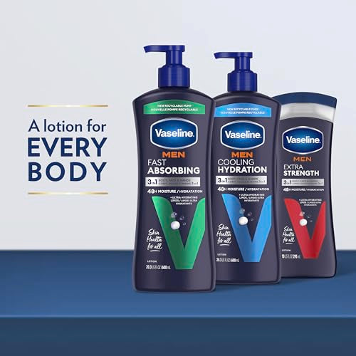 Menthol cooling moment with Vaseline Men cooling hydration lotion