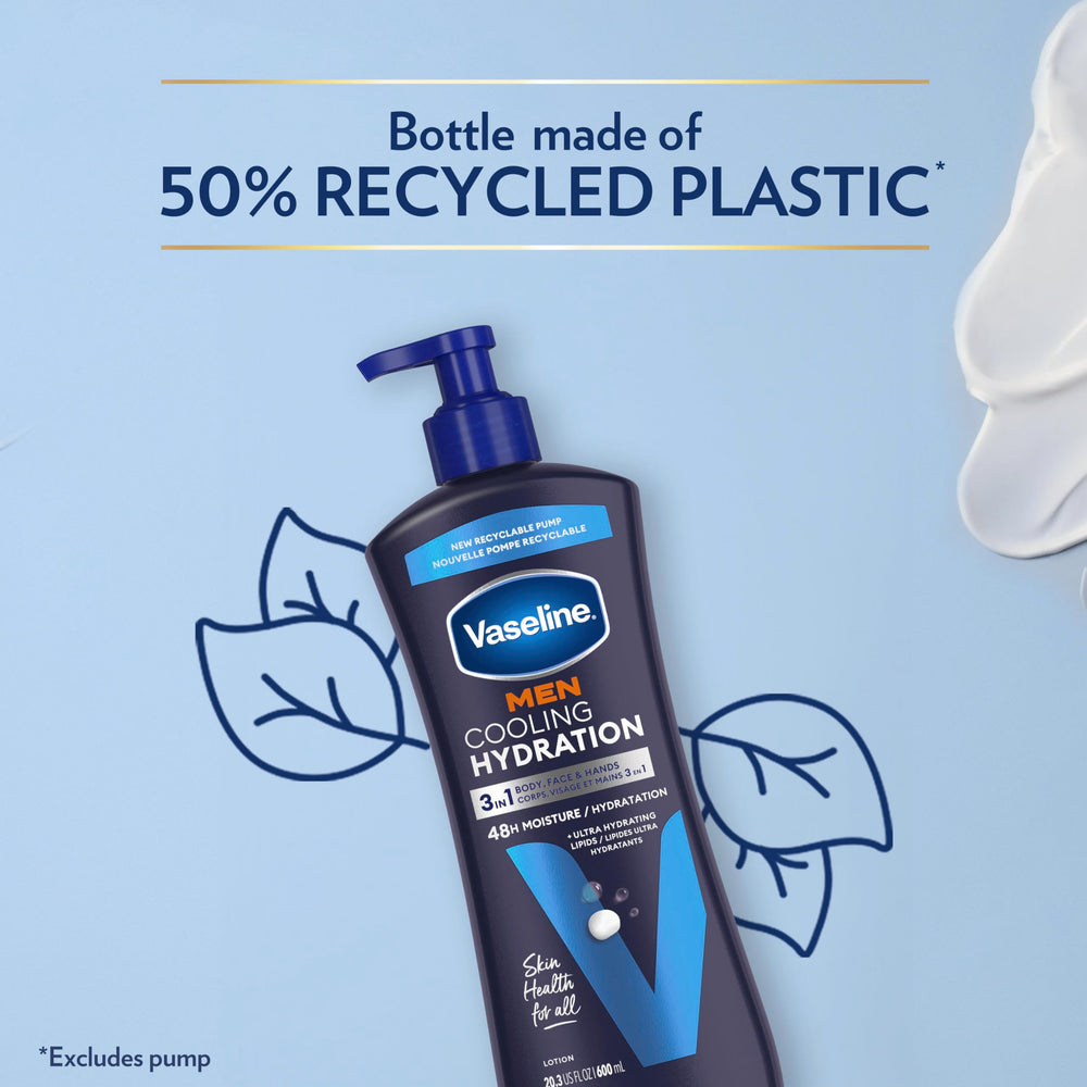 Skin barrier focus with Vaseline Men cooling hydration