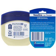 Bundle image showing Vaseline Original Healing Jelly 7.5 oz jar with lip care mini for versatile moisture