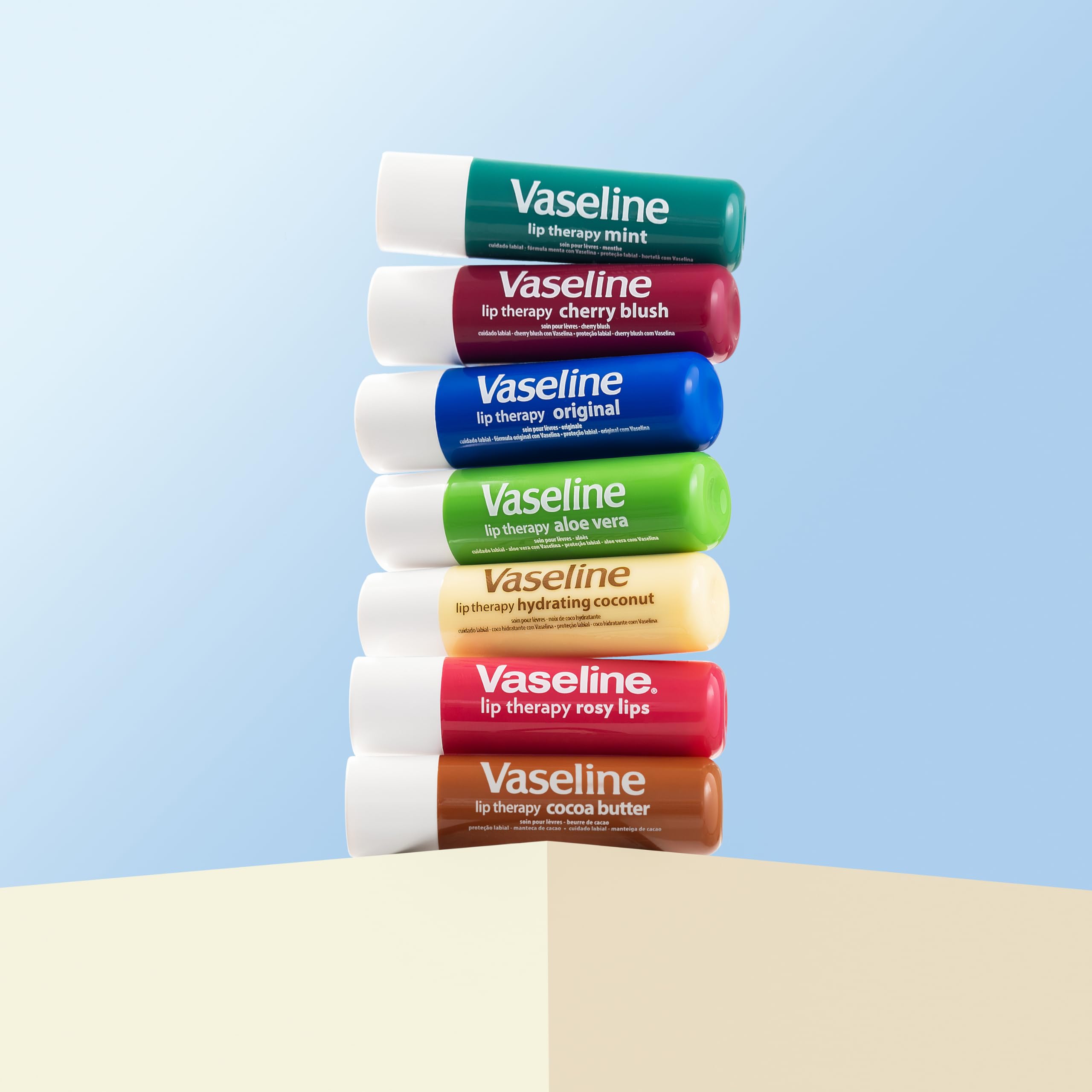 Vaseline ofrece textura no pegajosa para aplicación diaria y comodidad en cualquier lugar.