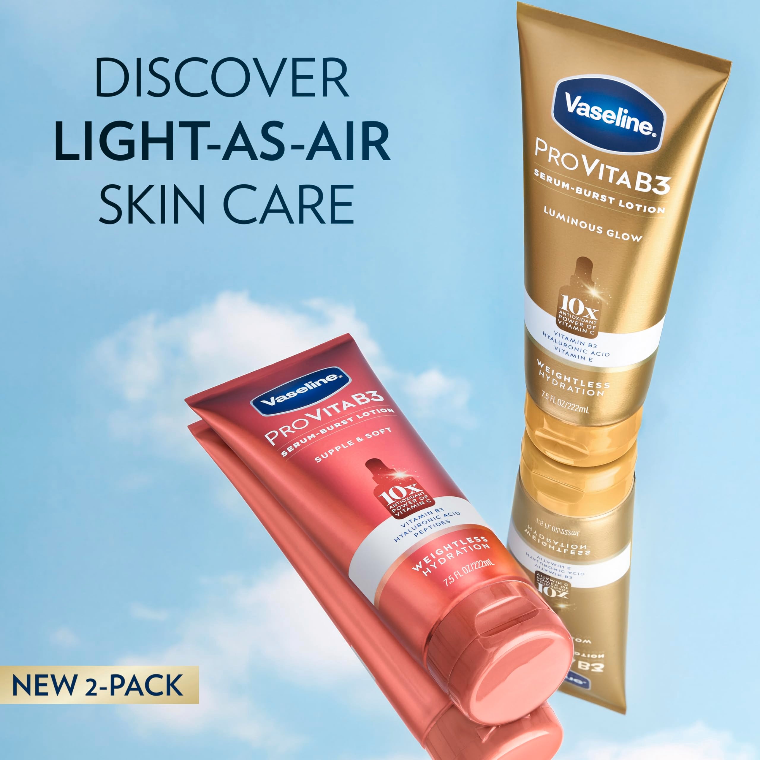 Se absorbe al instante tras la liberación de microgotas de Vaseline Pro VitaB3