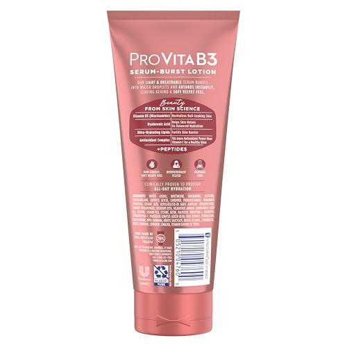 Vaseline Pro VitaB3 Serum Burst Lotion serum burst visualization disperses hydration.