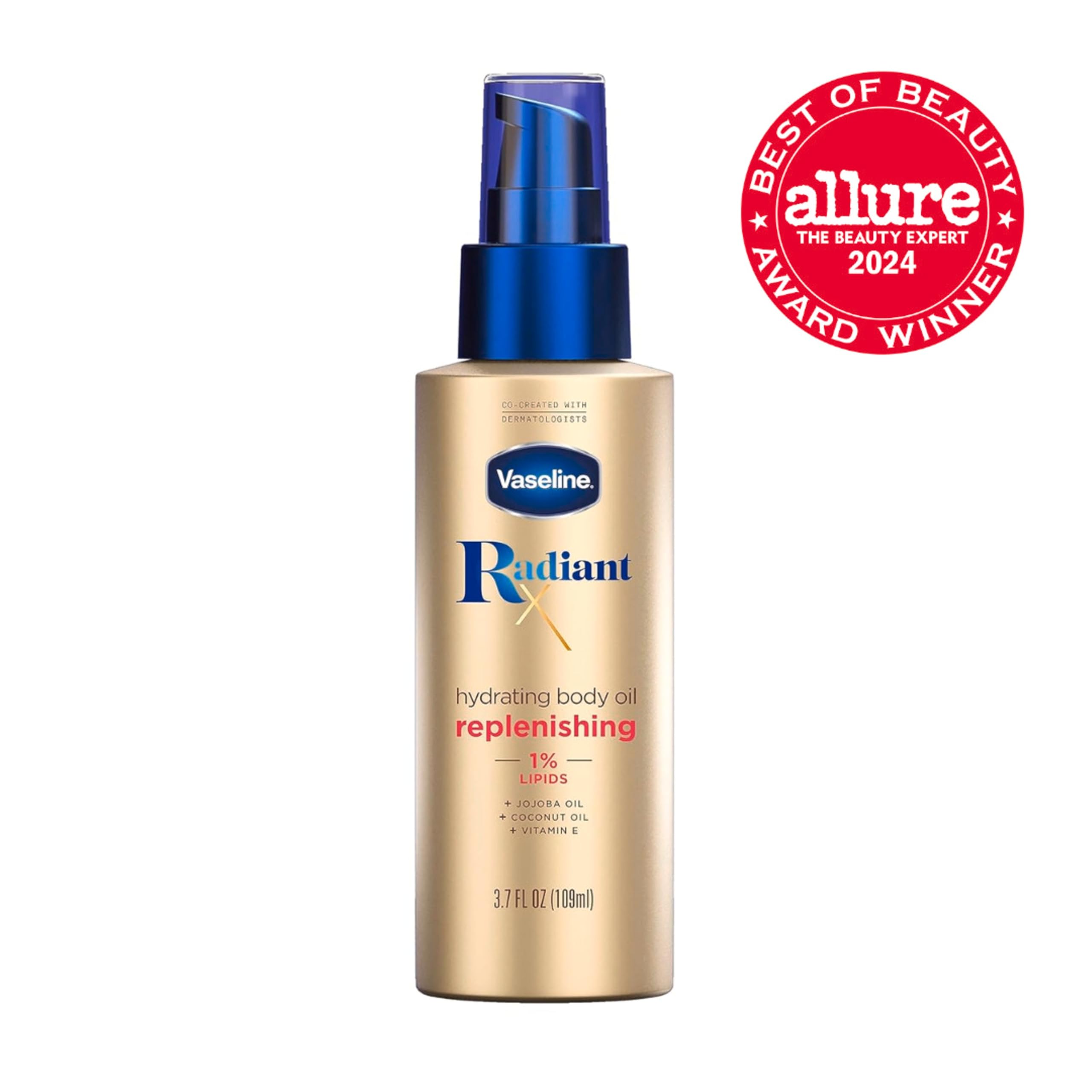 Vaseline Radiant X glow finish on skin highlighting a nourished, radiant look.