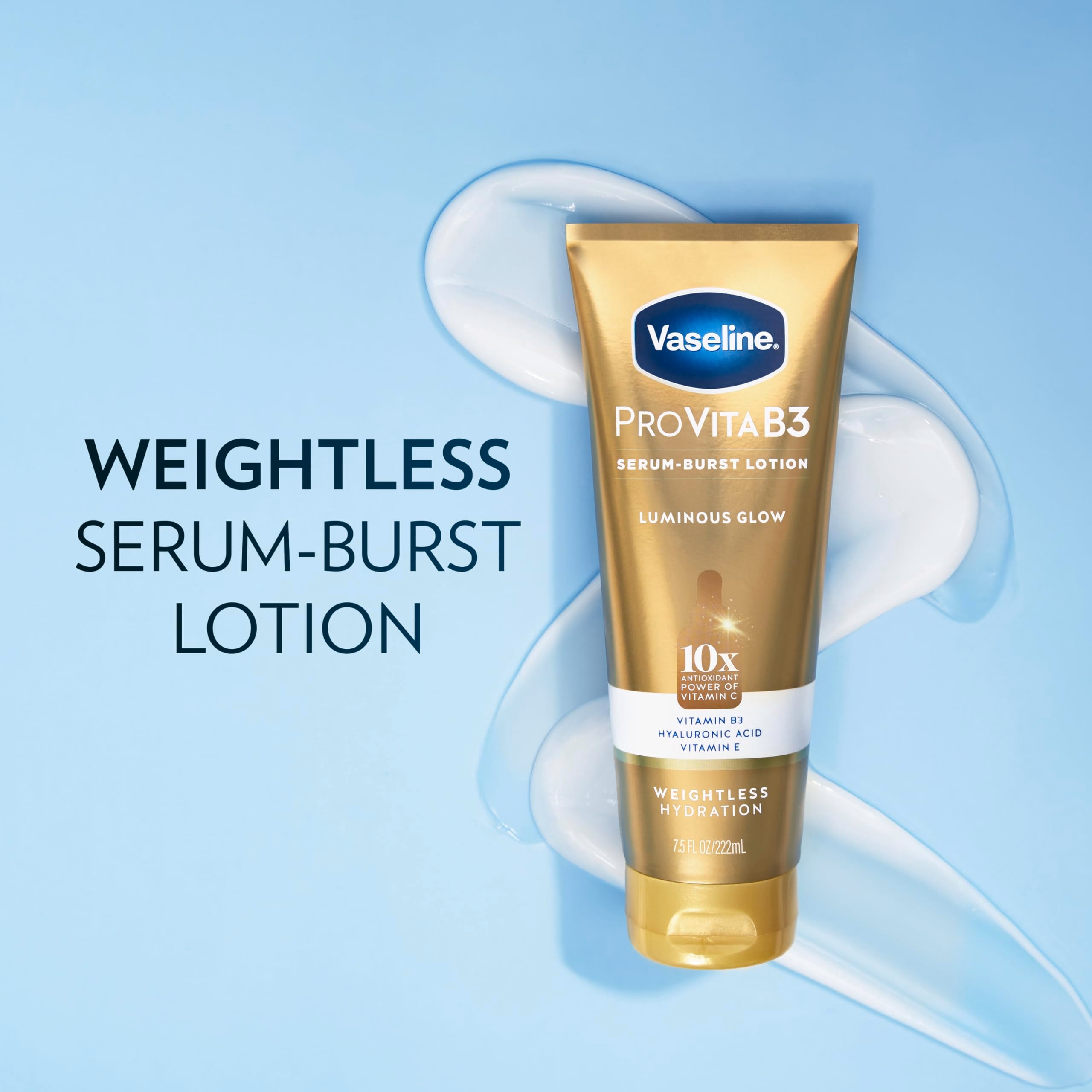 Vaseline Suero en estallido: gotas que se absorben al instante.