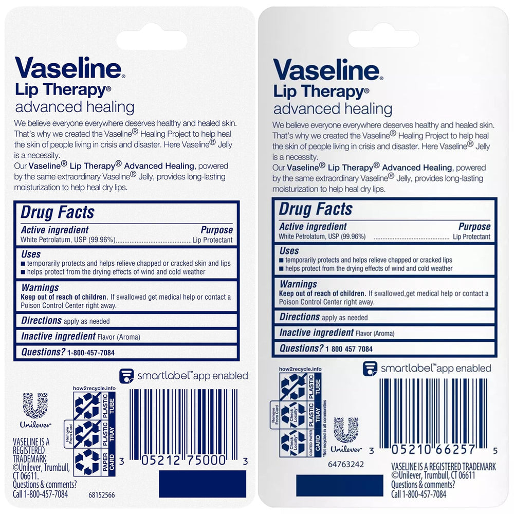 Vaseline Terapia Labial Avanzada, aplicación sin desorden para labios limpios