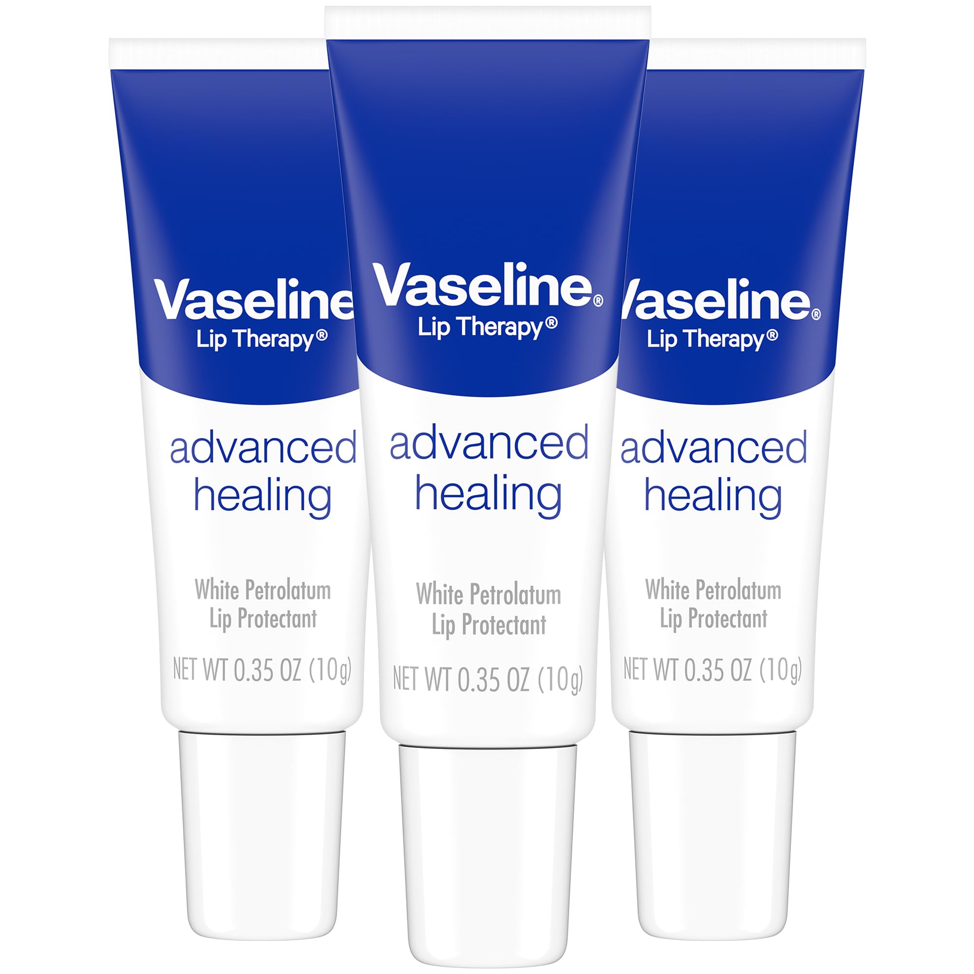 Vaseline Terapia Labial Avanzada Curación, tubo 0.35 oz para hidratación suave de labios