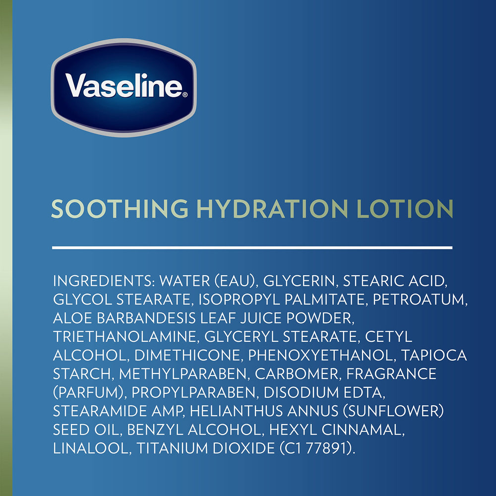 Vaseline Uso diario en manos y cuerpo, hidratación confiable.