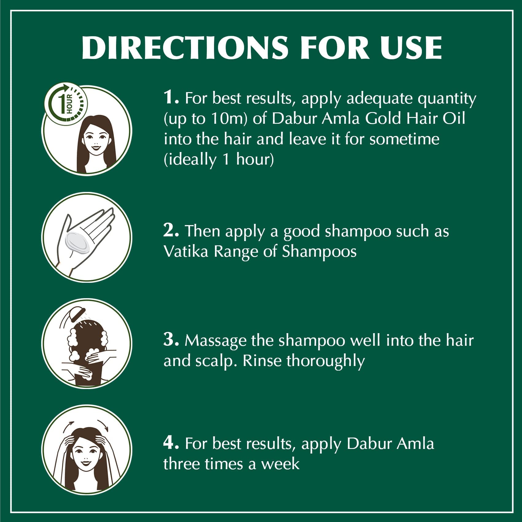 Aceite capilar Vatika Amla para brillo natural y cabello sano.