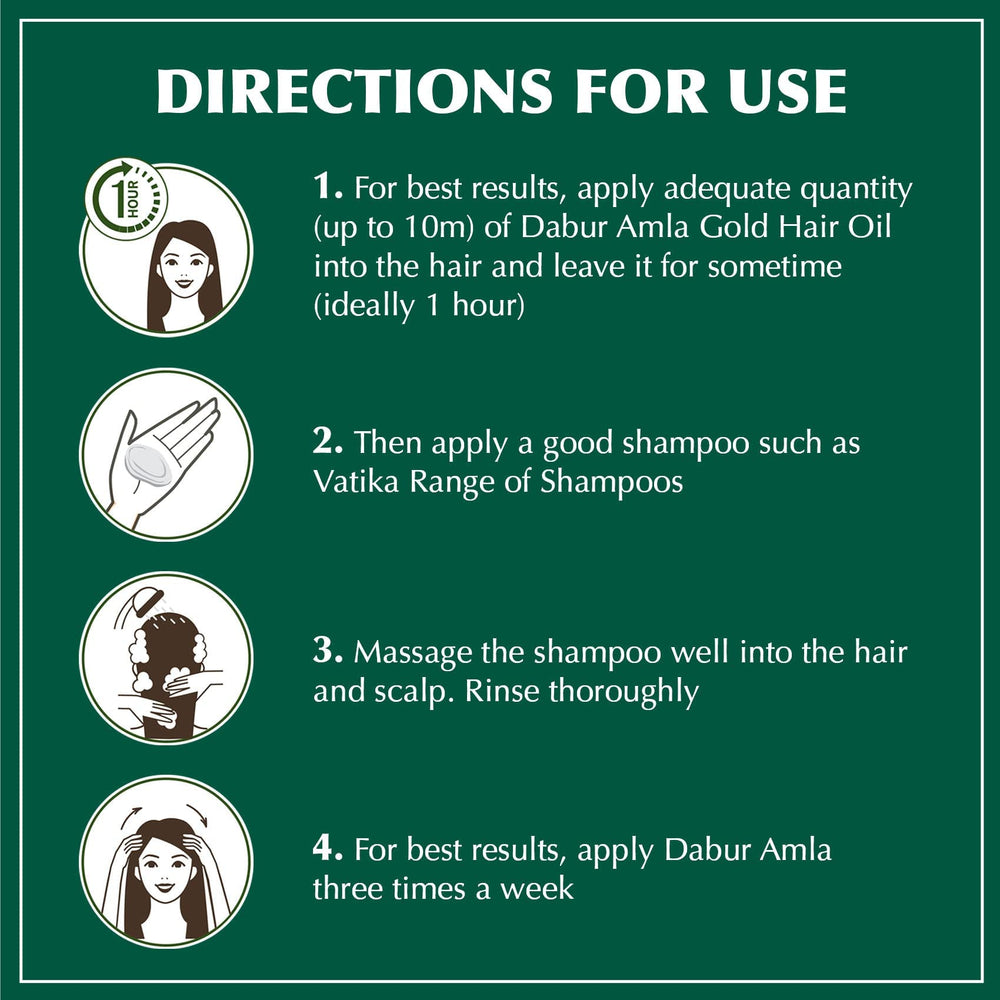 Aceite capilar Vatika Amla para brillo natural y cabello sano.