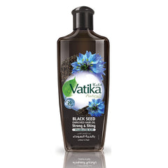 Vatika Naturals Dabur Aceite Semilla Negra en botella para cabello nutrido