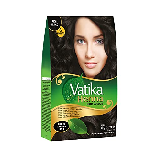 Vatika Naturals packaging sachet box emphasizes convenient, portion-controlled color
