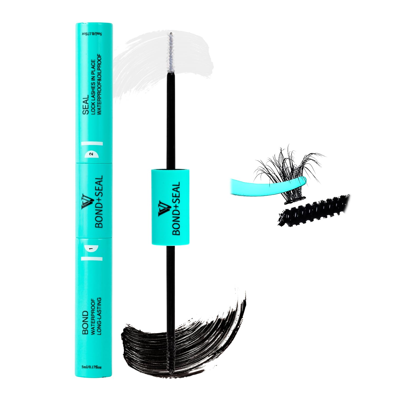 VAVALASH lash bond and seal 2-in-1 glue for durable, waterproof wear.