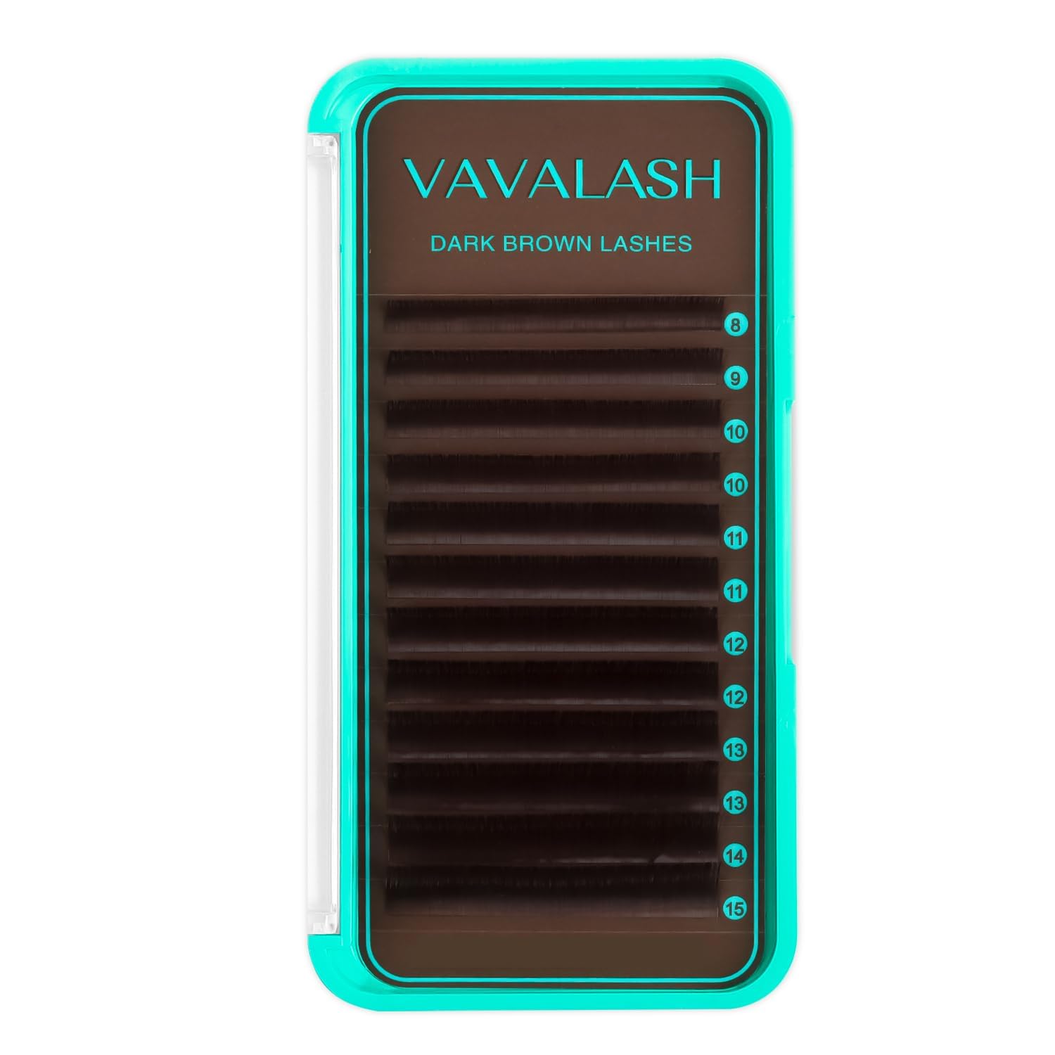 VAVALASH dark brown lashes with 0.03 thickness and CC curl for a lightweight natural look.