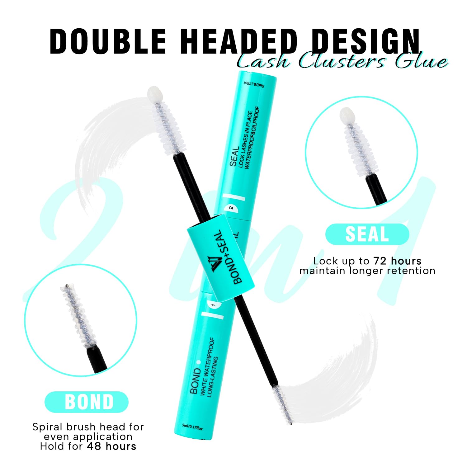VAVALASH dual-ended spiral brush design for even, precise application