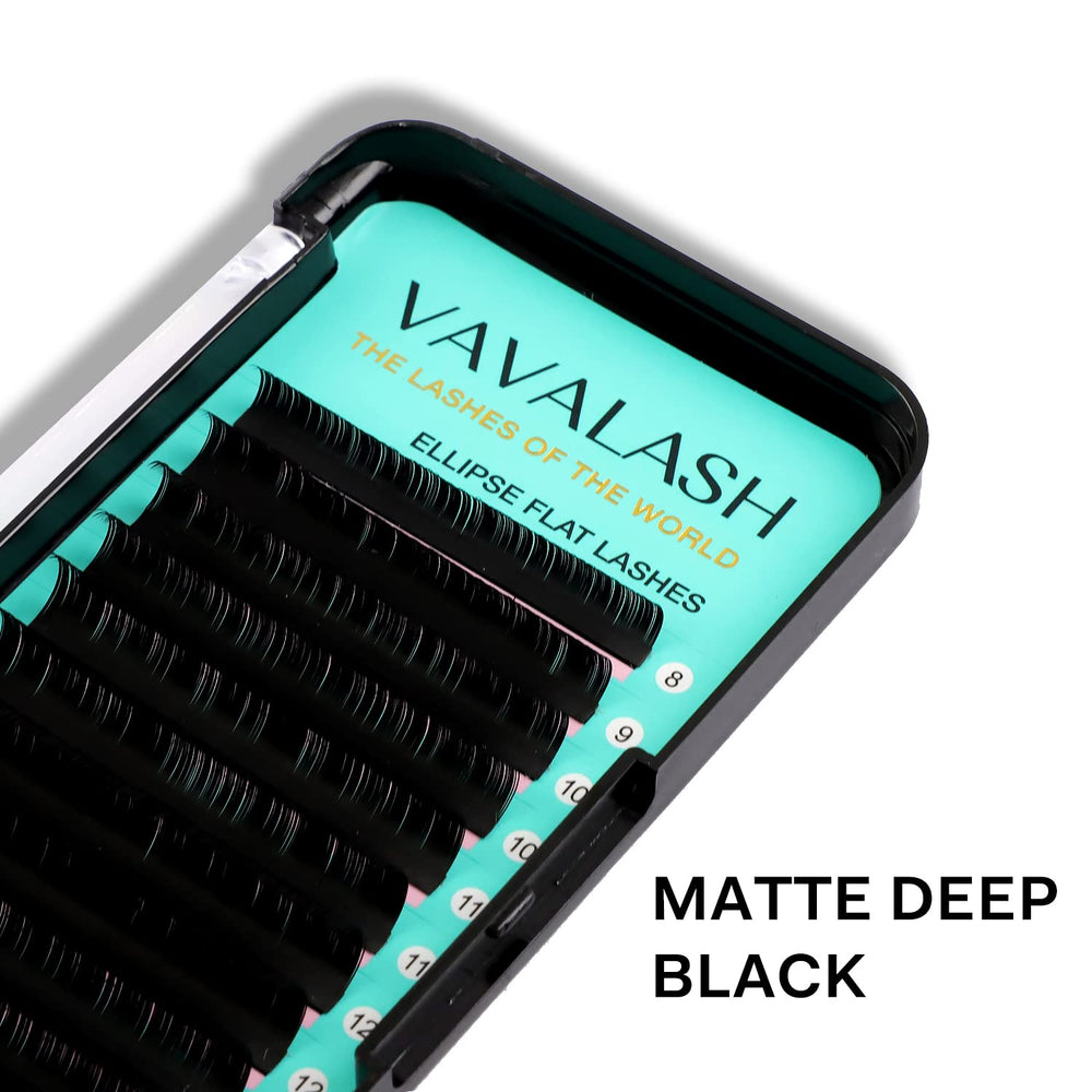 VAVALASH flat ellipse base improves comfort during wear.