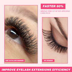VAVALASH oil-proof lash bonder protects the lash seal from oils.