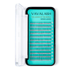 VAVALASH premade fan spikes lashes in mixed 13-20mm tray for fast, consistent fans.