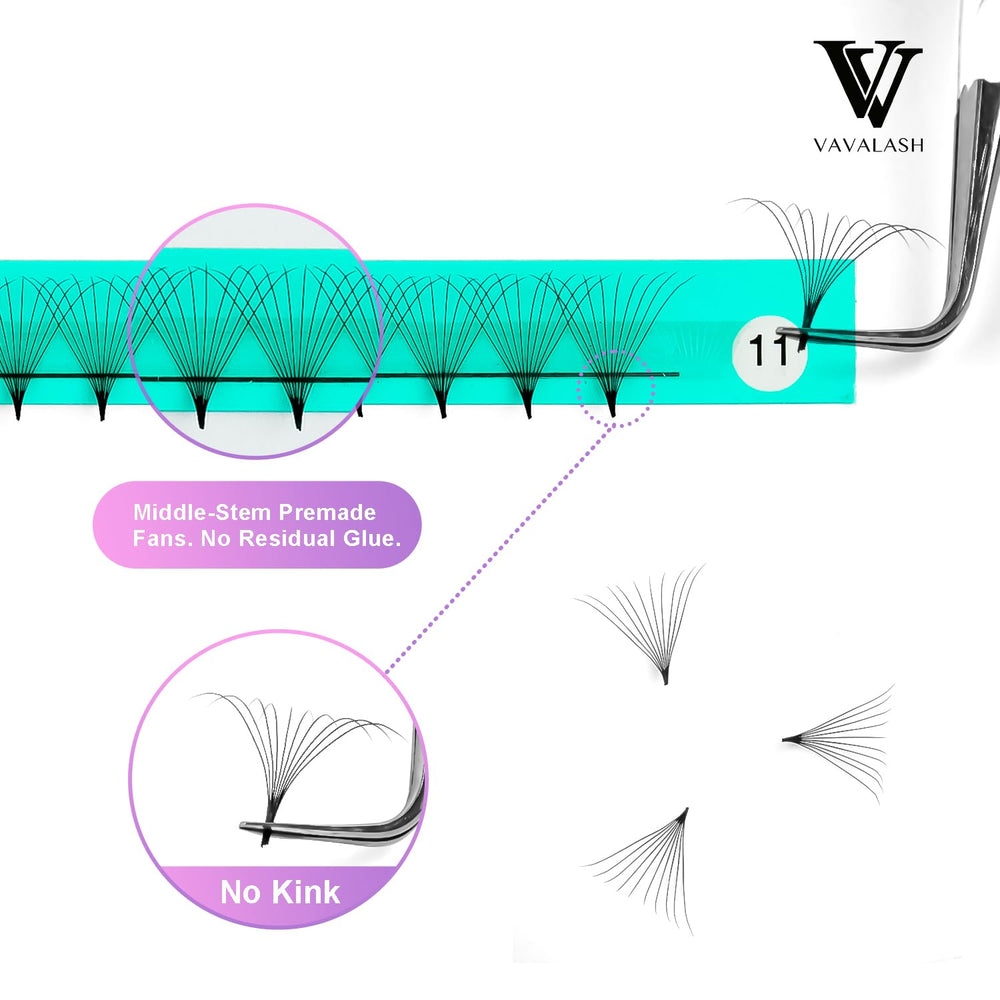Light base design facilitates easy application and natural blending with glue