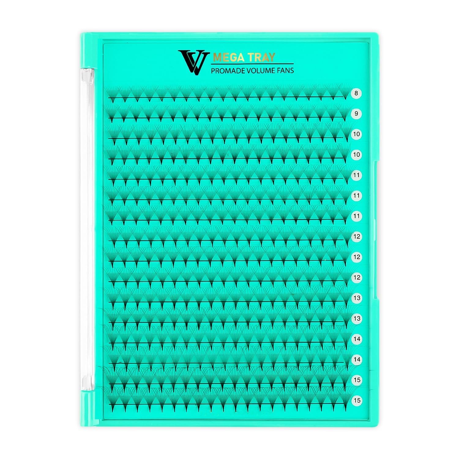 VAVALASH premade fans tray with mixed 10D-20D for quick volume looks