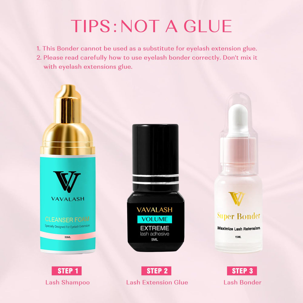 VAVALASH professional lash supplies bonder highlights salon-grade use.
