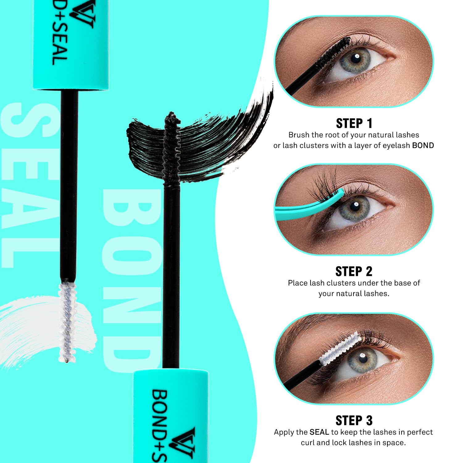 VAVALASH safe gentle formula respects natural lashes and skin around eyes.