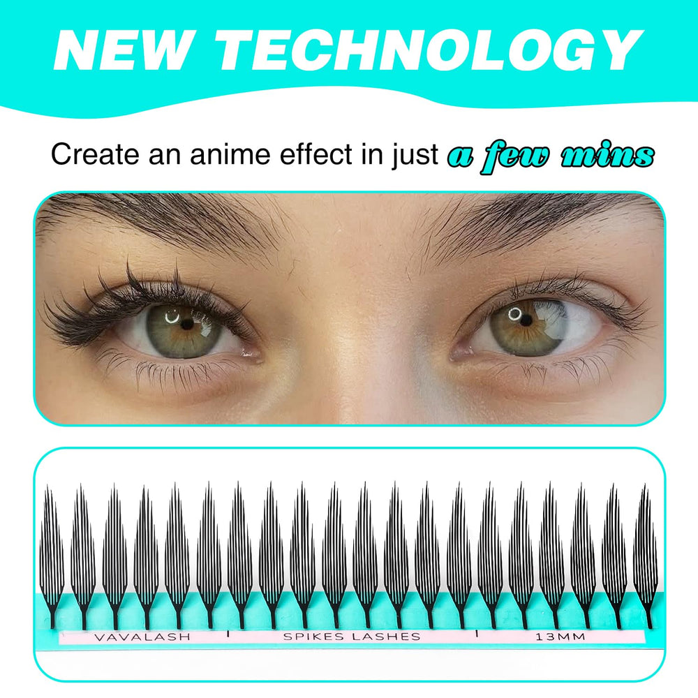 VAVALASH Spire Fan Lashes Soft Fiber for light, comfortable wear.