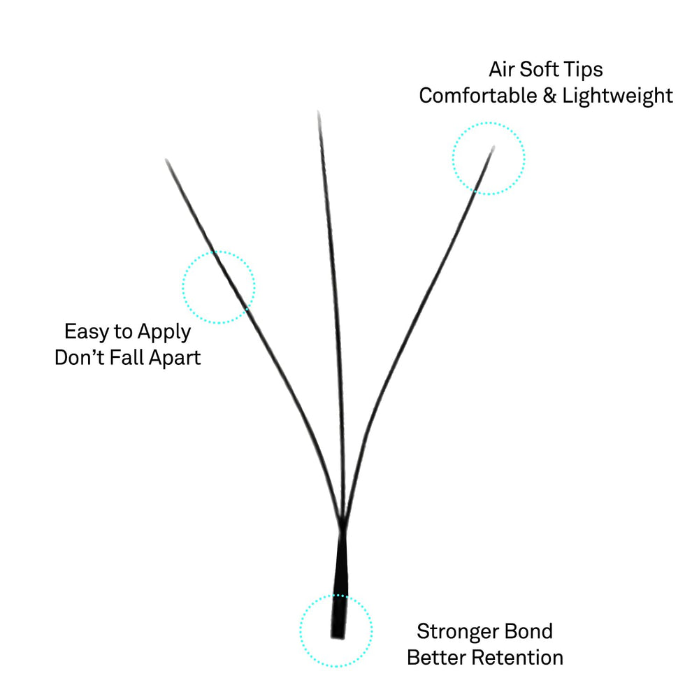 VAVALASH W-shaped 3D premade fans in 12-15mm range for bold volume.