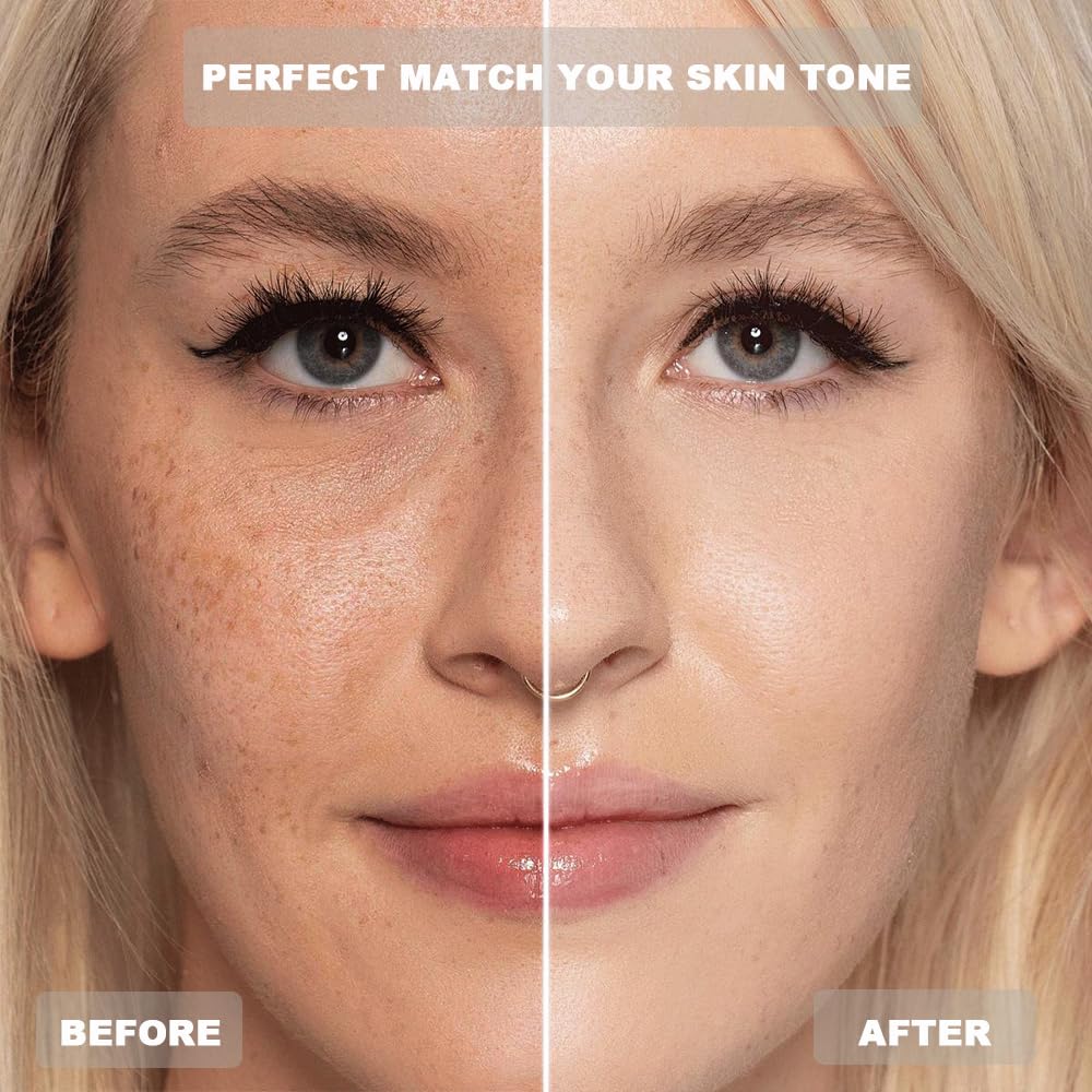 VBEYD Foundation 4-in-1 skin-tone matching in action for even blend