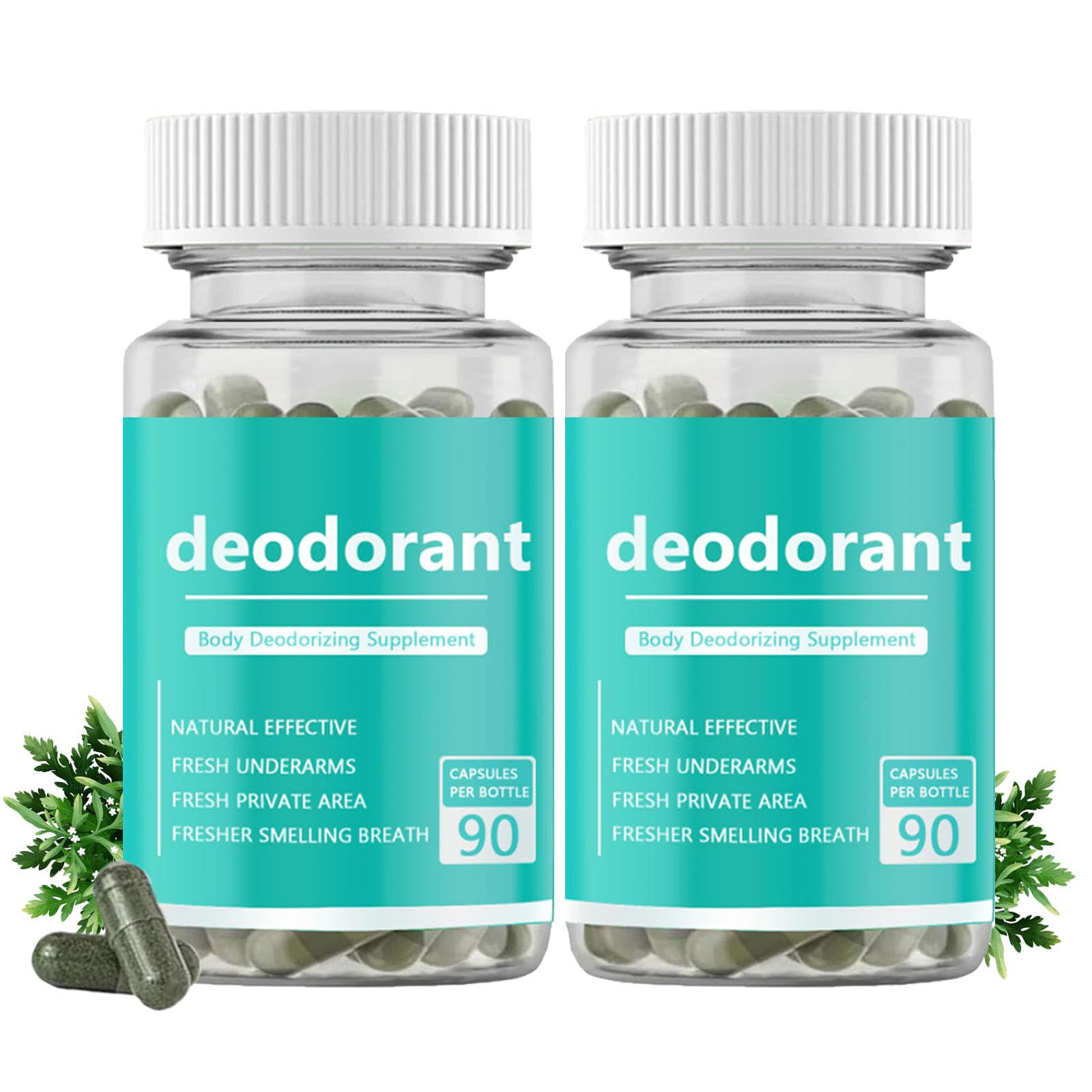 Vbolre Body Deodorizing Supplement bottle shown, promotes daily odor control and confidence.
