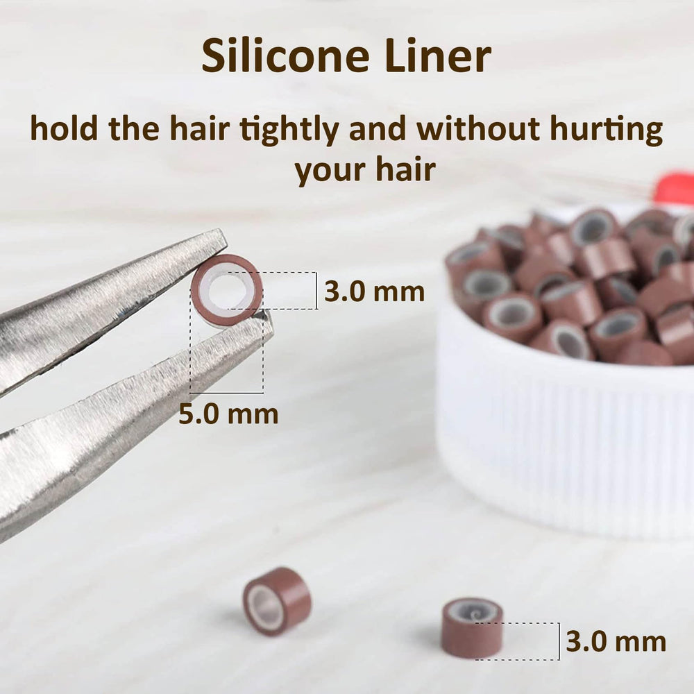 VCAY curved hair needles for neat micro-link work