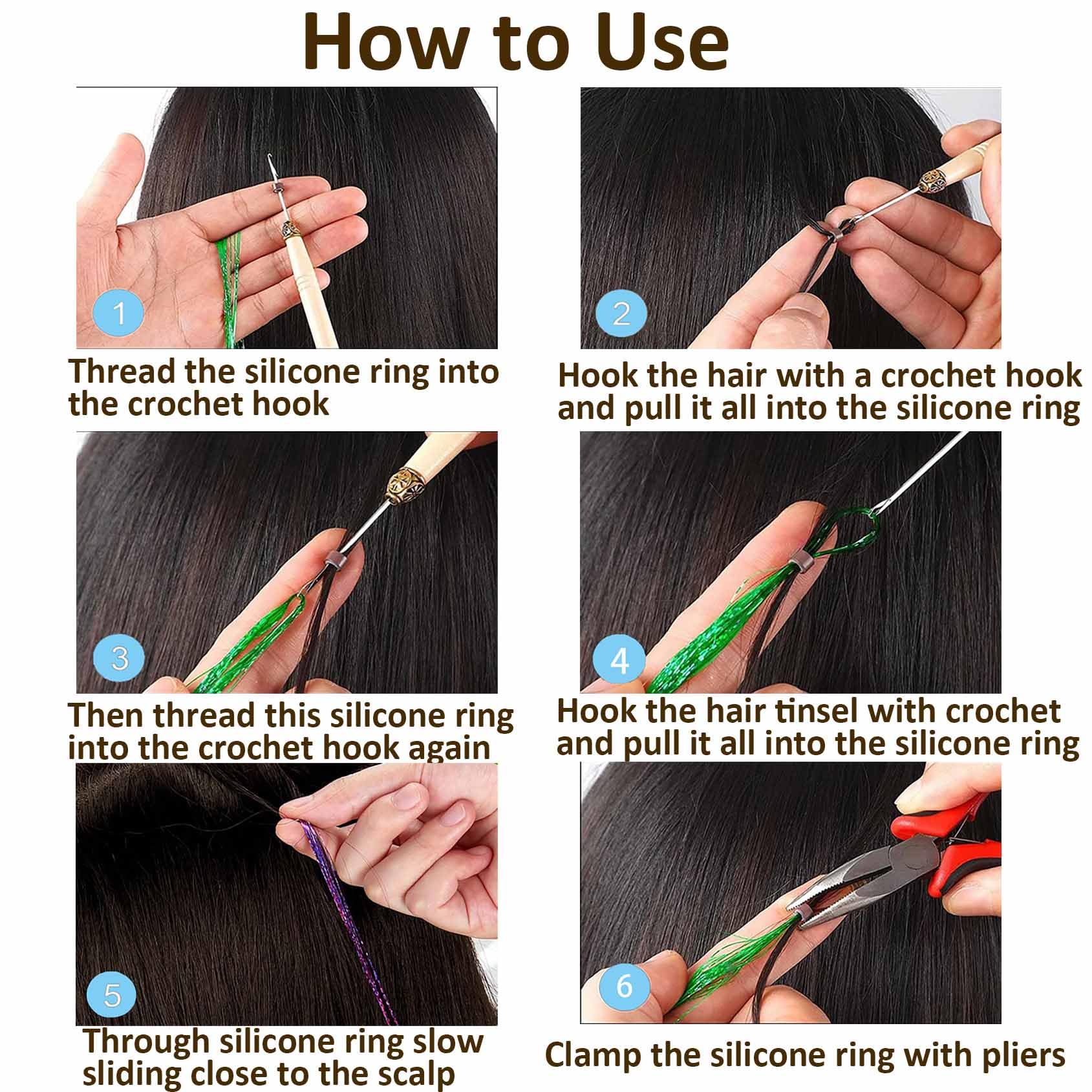 VCAY metal hair clips for steady placement